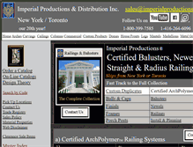 Tablet Screenshot of imperialrailings.com